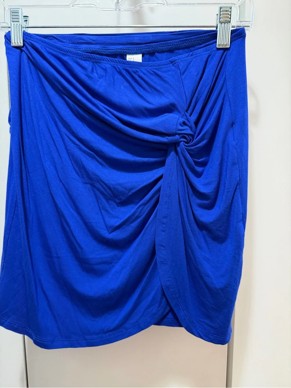 NWOT One-Shoulder Royal Blue Crop Top & Skirt Set